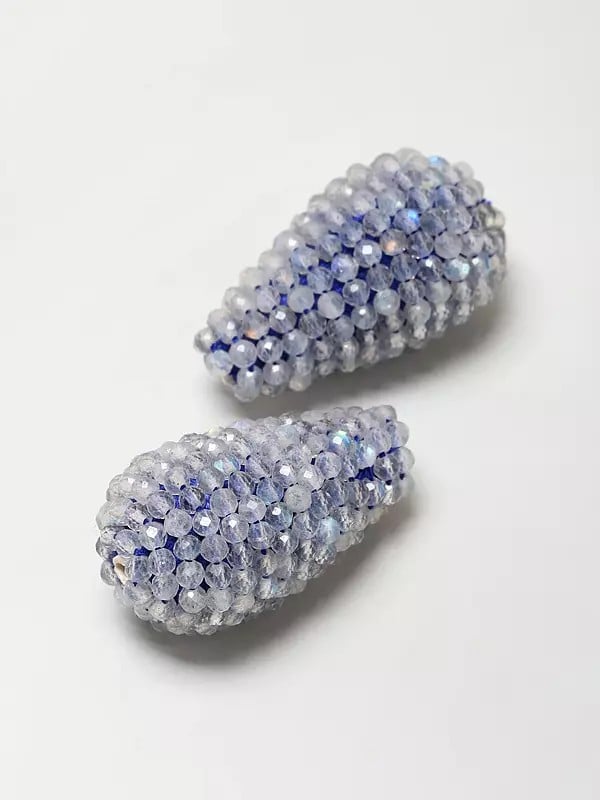 exotic india Faceted Gemstone Beaded Bunch Drops (Price Per Pair) 