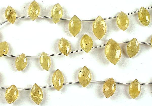 exotic india Faceted Grossular Garnet Marquis | Garnet Gemstone Beads