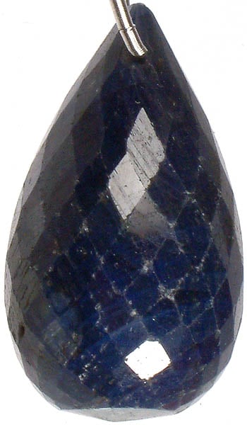 exotic india Faceted Lapis Lazuli Drop (Price Per Piece) 