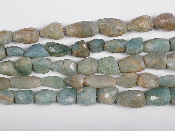 exotic india Faceted Opal Tumbles (Price of 1 String) | Semi-Precious Gemstone Beads 