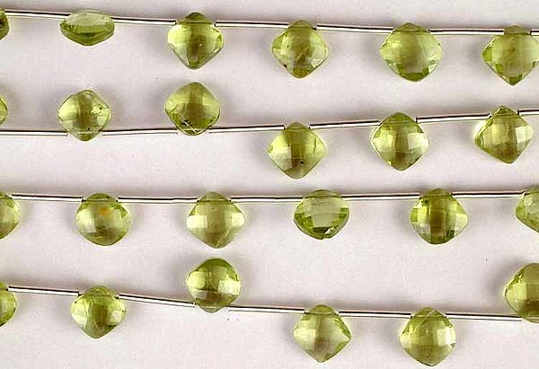 exotic india Faceted Peridot Rhombuses | Peridot Gemstones Beads