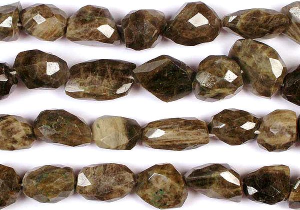 exotic india Faceted Rajasthani Tourmaline Tumbles | Gemstone Beads 