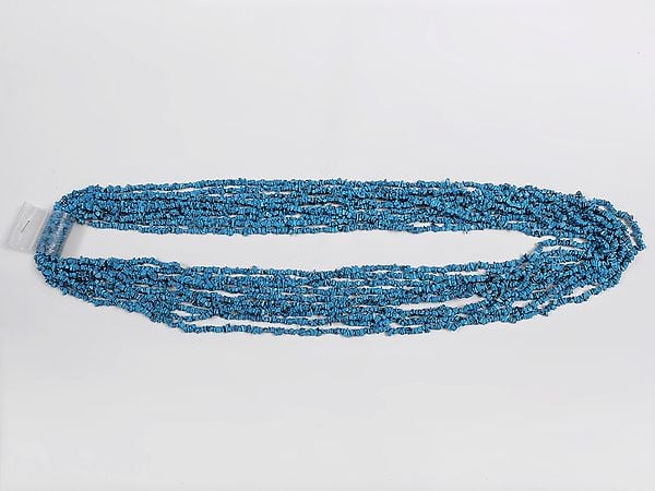 Exotic India Faux Turquoise Chips (Price Of 1 String) | Gemstone Beads