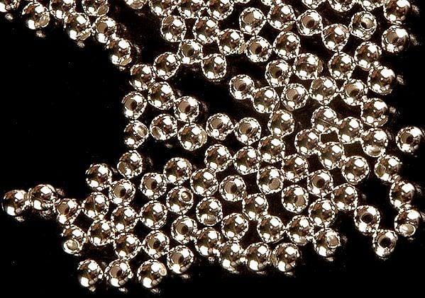 exotic india Fine Sterling Balls (Price Per Six Pieces) 