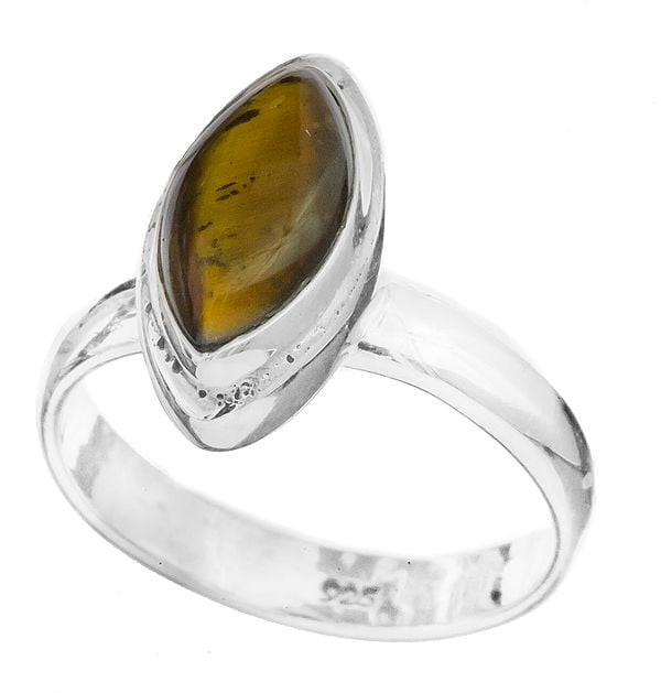 exotic india Fixed- Marquise Cut Gemstone Ring | Malachite Rings 