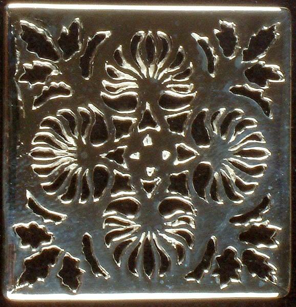exotic india Floral Lattice Rectangle for Pendants (Price per Piece) 