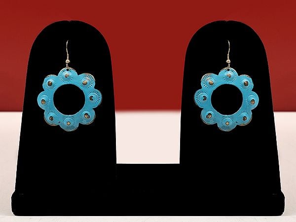 exotic india Flower Design Dangle Earring | Indian Fashion Jewelry