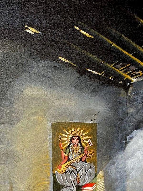 Exotic India From Sarswati To Grihasthi | Acrylic On Canvas | By Prakash Garg 