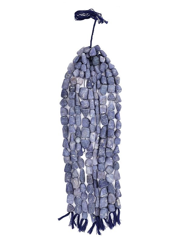 exotic india Frosted Lapis Lazuli Nuggets | Semi-Precious Gemstone Beads