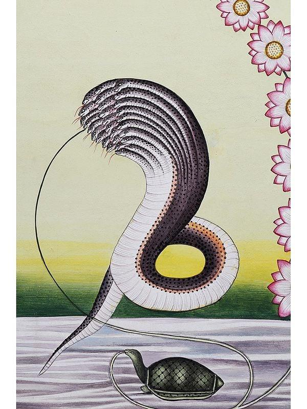 Exotic India Ganesha And Kundalini | Watercolor On Paper 