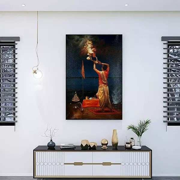 Exotic India Ganga Aarati In One's Solitude At Dashashvamedh 