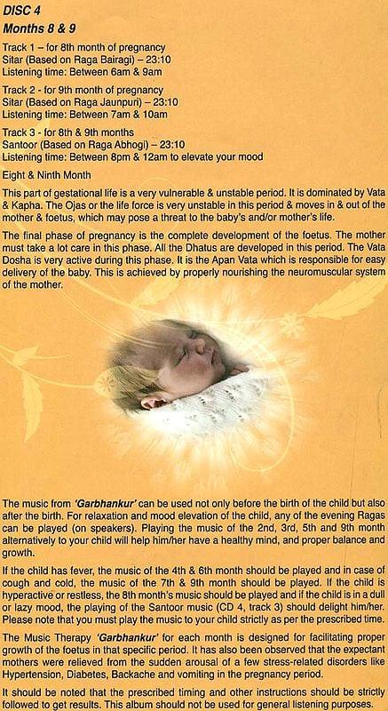 Exotic India Garbhankur: Music Therapy For Expectant Mothers And The Foetus (Set Of 4 Audio CDs) 