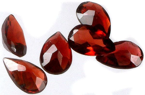 exotic india Garnet mm Size Pears (Price Per 5 Pieces) 