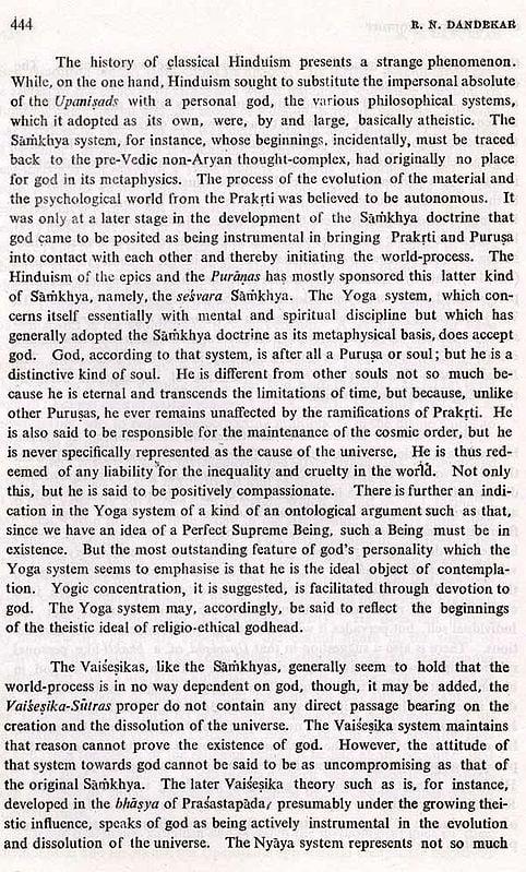 Exotic India God In Hindu Thought (An Old And Rare Book) 
