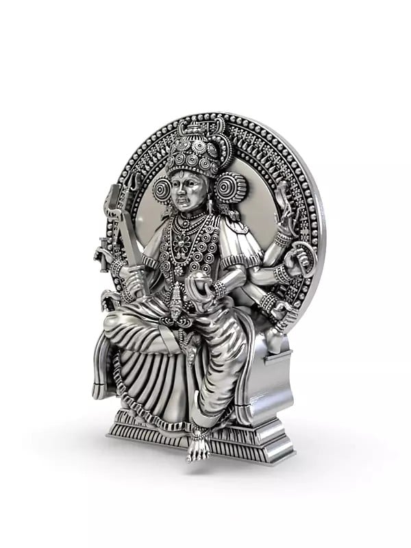 Exotic India Goddess Chottanikkara Bhagavathi Form Of Mahalakshmi Pendant