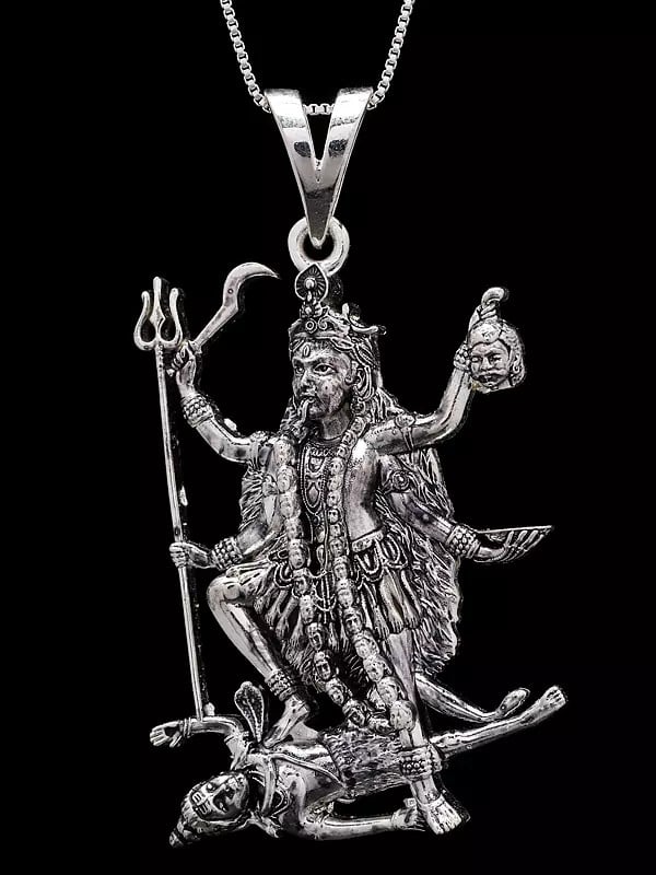 exotic india Goddess Kali (Ward off Negative Energies) Pendant 