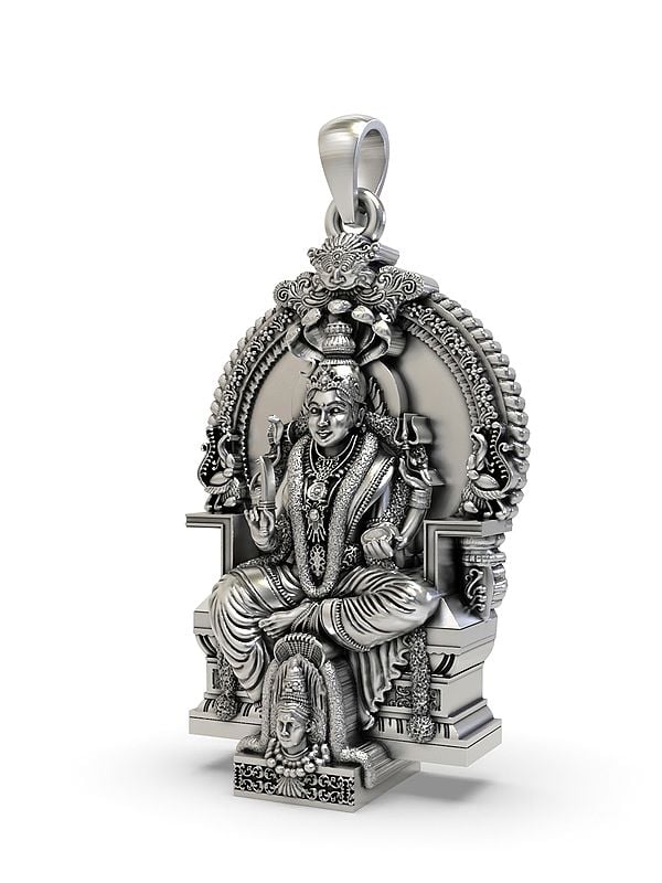 Exotic India Goddess Mariamman - Goddess Of Weather And Fertility Pendant 