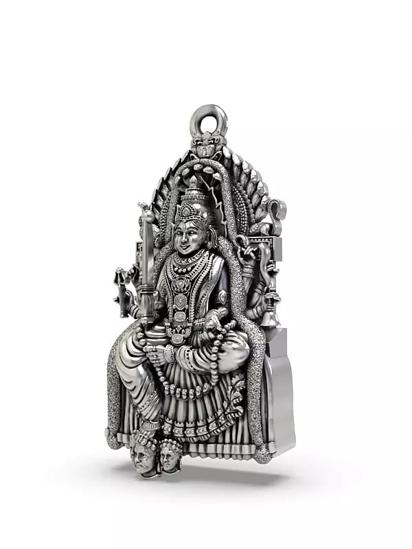 Exotic India Goddess Samayapuram Mariamman Form Of The Hindu Goddess Parvati Pendant 