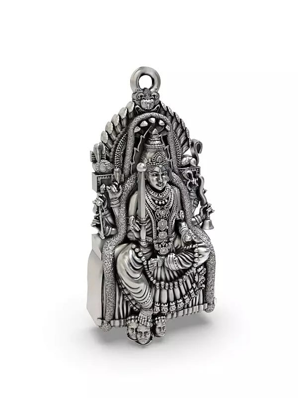 Exotic India Goddess Samayapuram Mariamman Form Of The Hindu Goddess Parvati Pendant 