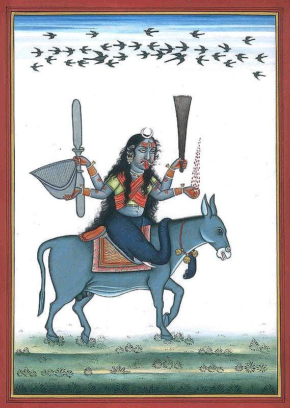 exotic india Goddess Shitala Mata - Who Cures Chickenpox