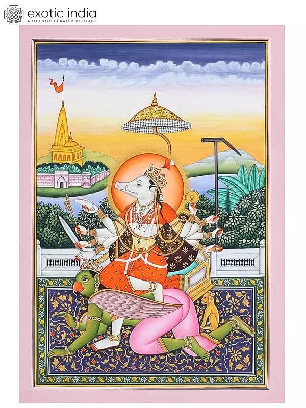 exotic india Goddess Varahi (One of the Saptamatrikas) 