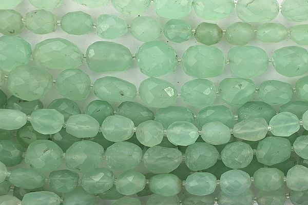 Exotic India Green Chalcedony Nuggets | Semi-Precious Gemstone Beads