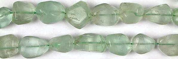 exotic india Green Fluorite Plain Nuggets | Gemstone Beads
