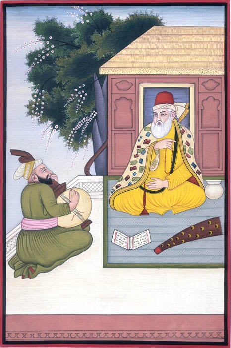 exotic india Guru Nanak Dev with Bhai Mardana Singing 