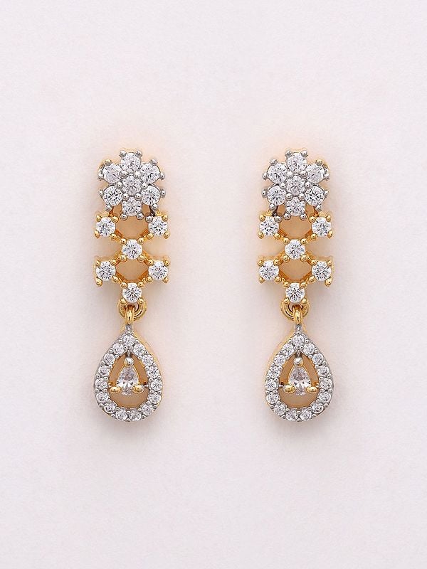 Exotic India Half Moon Mangalsutra Set With Earrings 