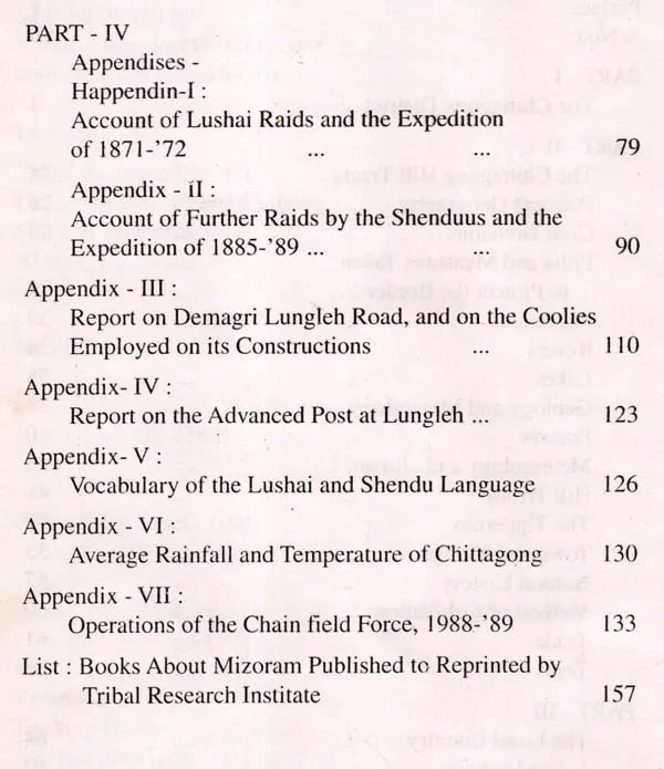 Exotic India Hand Book Of The Lushai Country (An Old And Rare Book) 