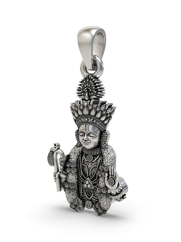 Exotic India Hari Krishna Maharaj Sterling Silver Pendant