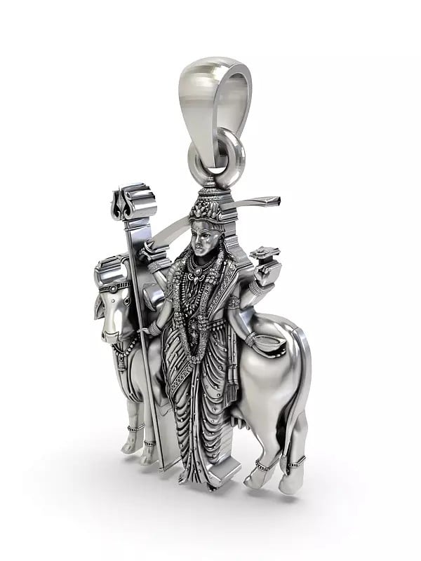 Exotic India Hindu Folk Deity Goddess Gatral Pendant (Rare Goddess Of India) 