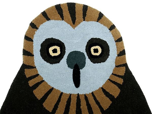 Exotic India Hot-Fudge Owl On A Branch Yogic Asana Mat From Mirzapur 