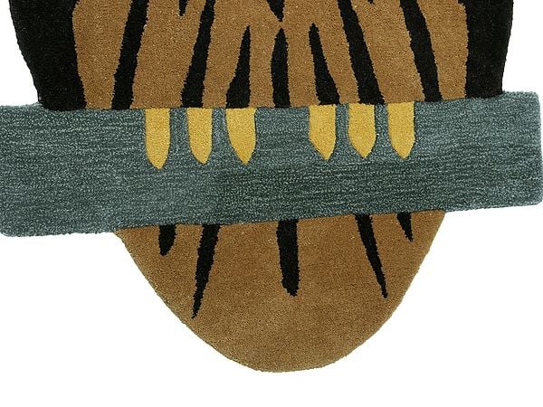 Exotic India Hot-Fudge Owl On A Branch Yogic Asana Mat From Mirzapur 