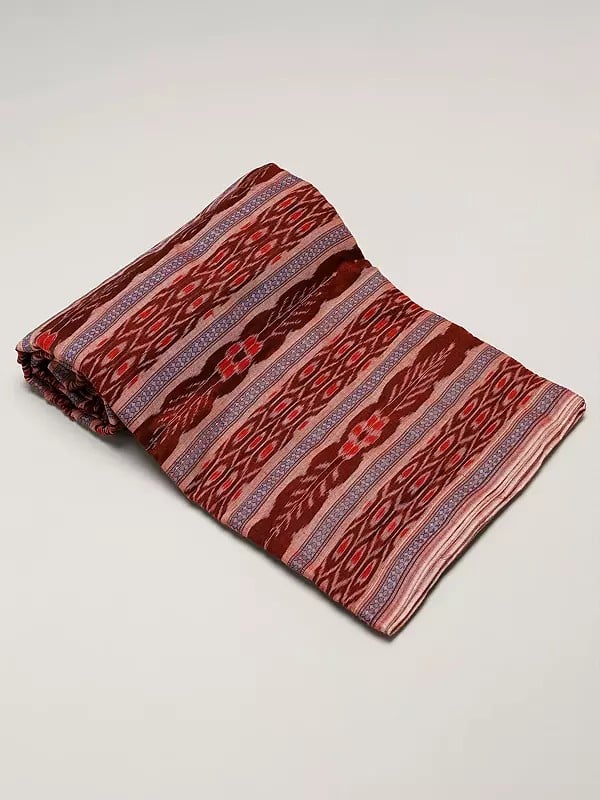 Exotic India Ikat Handloom Pure Cotton Sambalpuri Fabric 