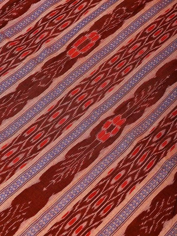 Exotic India Ikat Handloom Pure Cotton Sambalpuri Fabric 