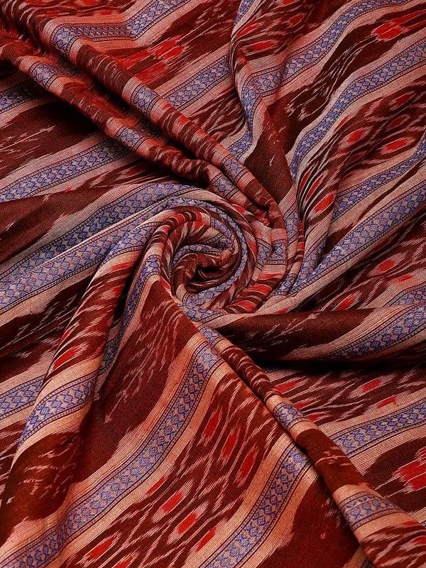 Exotic India Ikat Handloom Pure Cotton Sambalpuri Fabric 
