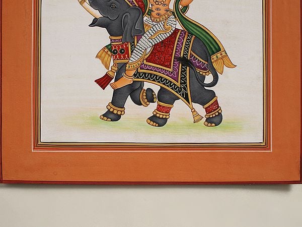 Exotic India Indra With Thousand Eye Seated On Airavat