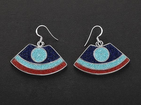 exotic india Inlay Sterling Silver Earring | Sterling Silver Jewelry