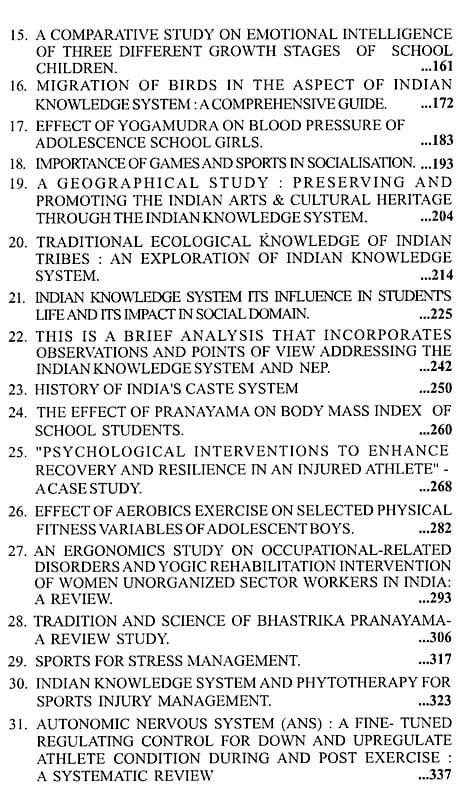 Exotic India Integrating Indian Knowledge Systems Into Sports And Physical Education: A Holistic Approach 