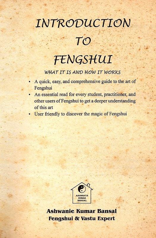 Exotic India Introduction To Feng Shui What It Is And How It Works- An Old And Rare Book (Only 1 Quantity Available) 