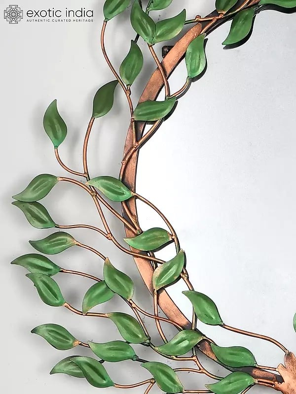 Exotic India Iron And Glass Fairy Tale Wall Mirror | Wall Decoration Items 