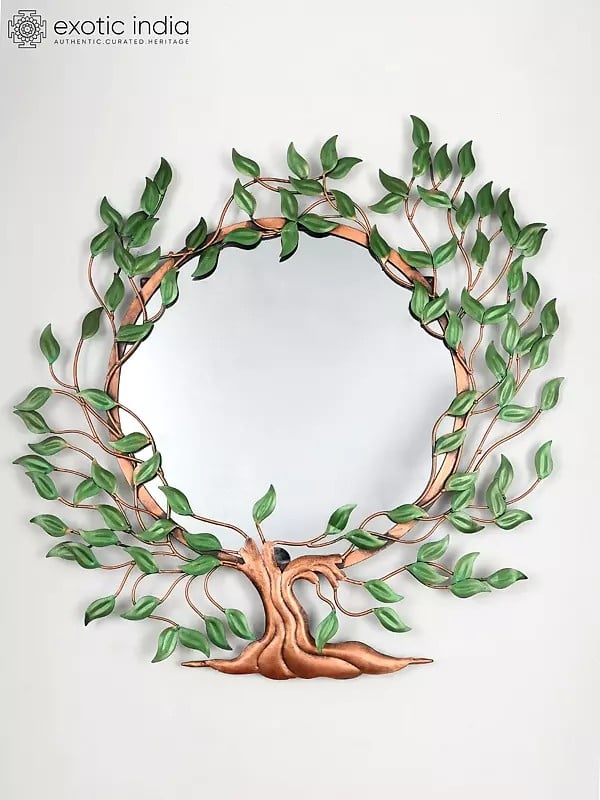 exotic india Iron and Glass Fairy Tale Wall Mirror | Wall Decoration Items 
