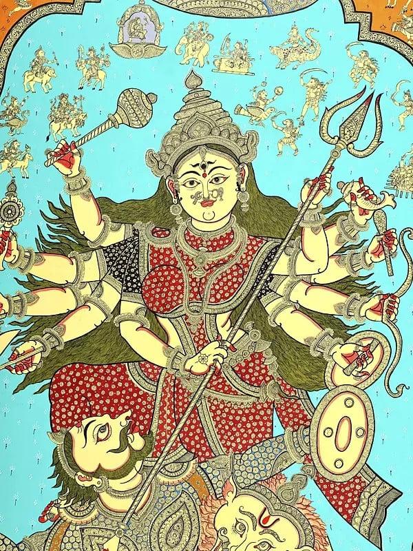 Exotic India Is This The Finest Painting Of Goddess Durga Ever Made ? 