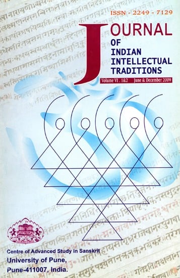 exotic india Journal of Indian Intellectual Traditions (Volume VI 1 & 2 June and December 2009) 