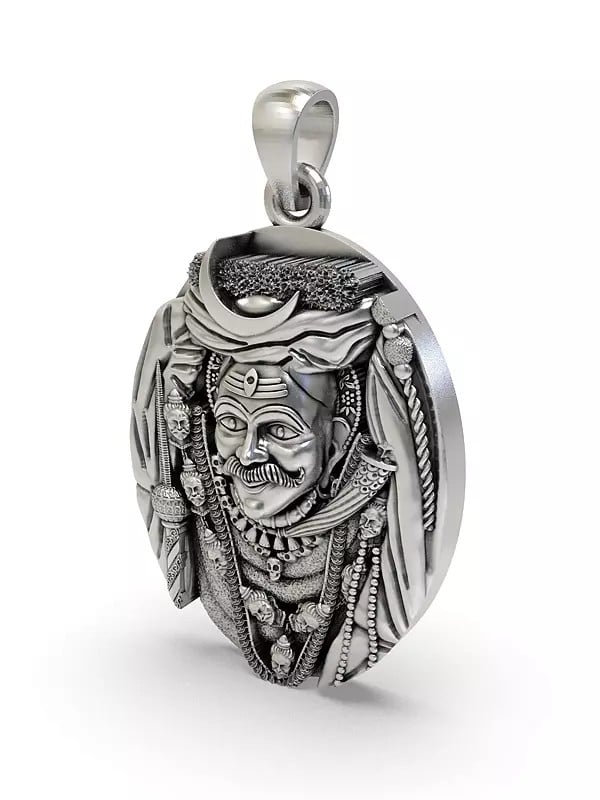 Exotic India Kaal Bhairava (Fierce Form Of Lord Shiva) Pendant