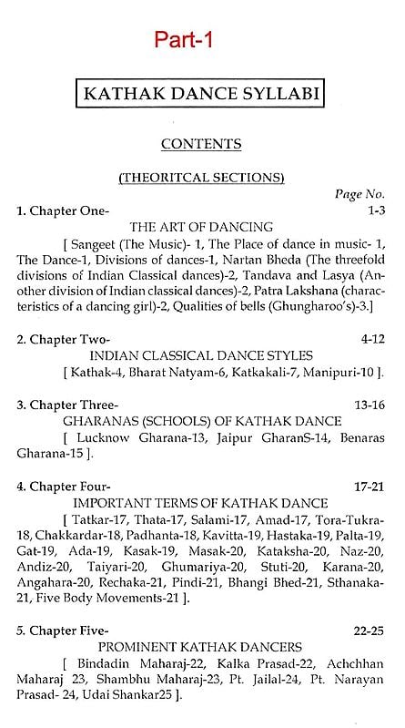 Exotic India Kathak Dance Syllabi: With Notation (Set Of 2 Volumes) 