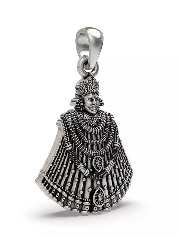 Exotic India Khatu Shyam Baba Sterling Silver Pendant
