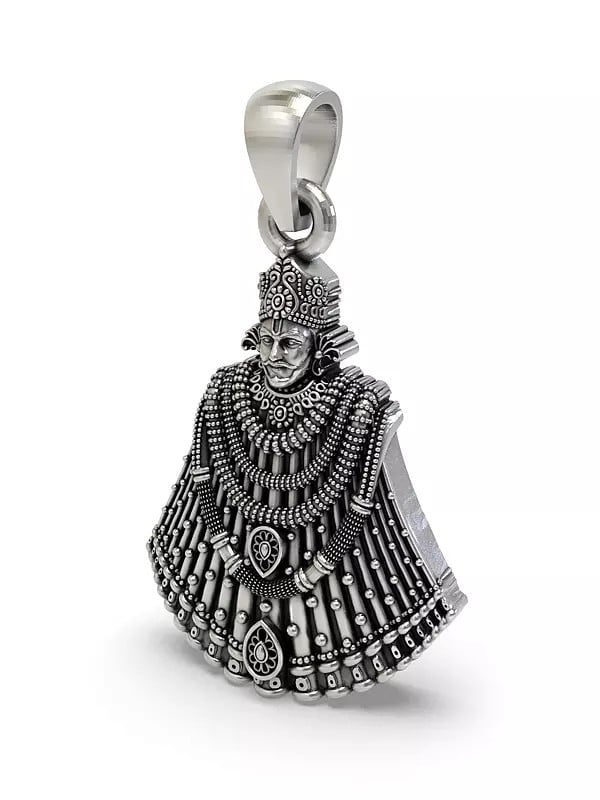 Exotic India Khatu Shyam Baba Sterling Silver Pendant