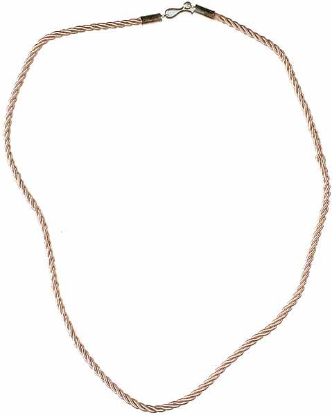 exotic india Knotted Cord with Sterling Closure to Hang Your Pendant On